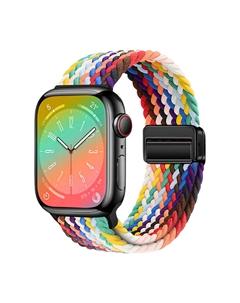 Ремешок Wepro для часов Apple Watch Series 11, 120-205 мм, Rainbow/Black