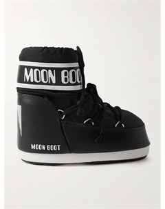 Зимние ботинки Icon из искусственной кожи с низким верхом, черный Moon boot