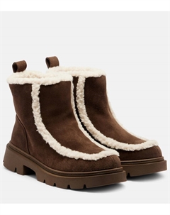 Байкерские замшевые ботинки, Brown Inuikii