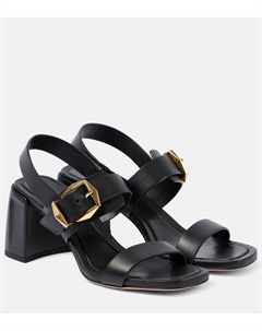 Кожаные сандалии Hawke 70, Black/Gold Jimmy choo