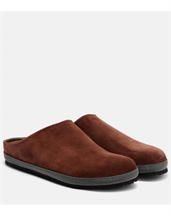 Мокасины из замши monili, Burgundy Brunello cucinelli