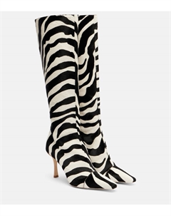 Ботинки Conner Ives Gloria 85 до колена, Black/White Mix Jimmy choo