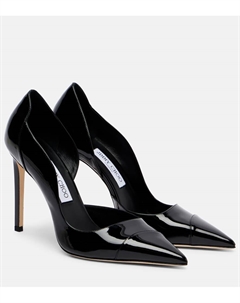 Туфли-лодочки Brigitte 100 из лаковой кожи, Black Jimmy choo
