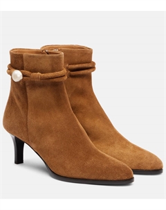 Миниатюрные замшевые ботинки Miniky Button, Cognac Isabel marant