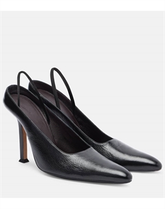 Кожаные лодочки Slingback Suki, Black Calvin klein collection