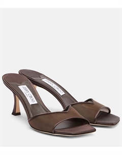 Skye 70 mesh мюли, Chocolate Jimmy choo