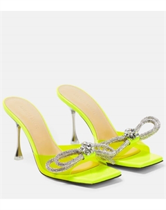 Туфли-мюли из ПВХ с двойным бантом Mach & mach