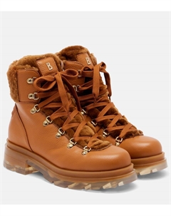 Легкие кожаные ботинки Swansea с подкладкой из овчины, Cognac Bogner