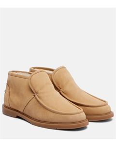 Замшевые ботинки до щиколотки с подкладкой из овчины, Biscuit Yves salomon