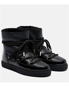 Глянцевые кожаные зимние ботинки, Black Inuikii