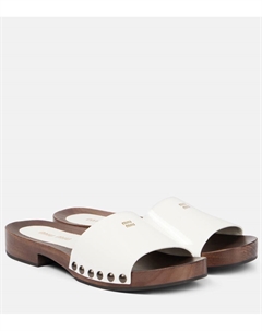 Лакированные клоги, Bianco Miu miu