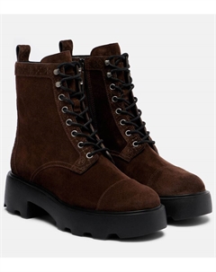 Ботинки челси Monogram из замши, Cocoa Tory burch