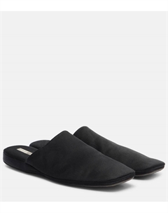 Хью сатиновые мюли, Black Calvin klein collection