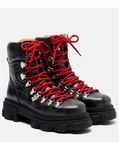 Ботинки платформы в стиле милитари, Ebony Ganni
