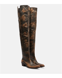 Ботфорты Clive 35 из кожи, Vintage Black Khaite