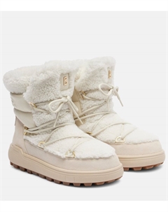 Шамони замшевые зимние ботинки с отделкой из овчины, Off White Bogner