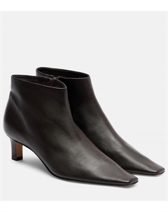 Кожаные ботинки Carla 45, Lacquer Brown The row