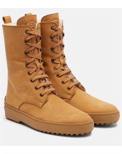 Зимние ботинки Gommino на шнуровке, Cammello Chiaro Tod's