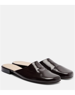 Пенelope кожаные мюли, Lacquer Brown The row