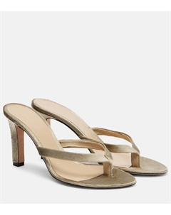 Сандалии сачо на тонкой подошве, Taupe The row