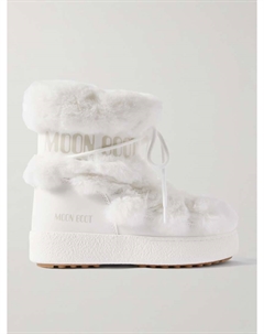 Зимние ботинки Ltrack Monaco с отделкой из искусственного меха и искусственной кожи, белый Moon boot