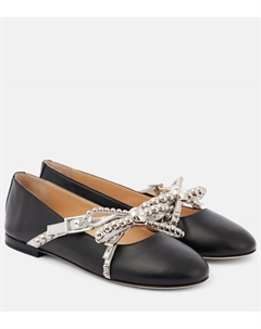 Балетки из кожи с декоративными элементами, Black Mach & mach