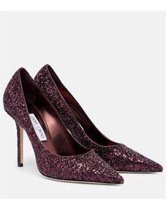 Блестящие туфли-лодочки Love 100, Deep Merlot Jimmy choo