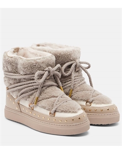 Кожаные зимние ботинки Curly Rock с отделкой из овчины, Grey Inuikii