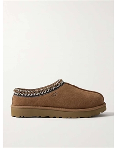 Тапочки из овчины с вышивкой Tasman, коричневый Ugg
