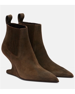 Замшевые ботинки Chelsea, Indigo Rick owens