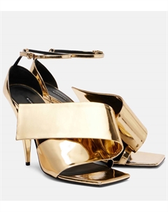 Сандалии Sliced Square 90 из лаковой кожи, Golden Givenchy