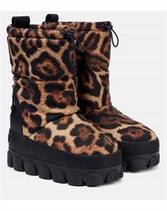 Снежные ботинки с принтом снежного барса, Jaguar Goldbergh
