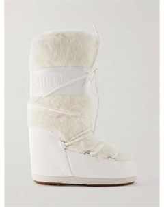 Зимние ботинки Icon из искусственного меха и искусственной кожи, белый Moon boot