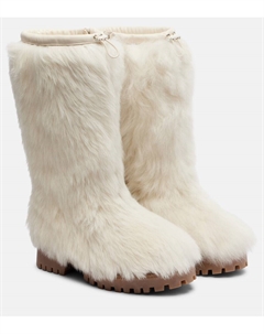 Шерстяные ботинки до середины икры, Ivoire Yves salomon