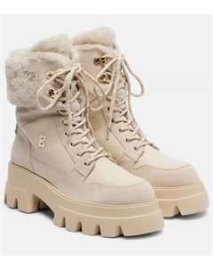 Сапоги-мартинги Sapporo из замши и кожи, Off White Bogner