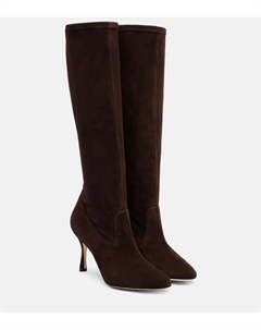 Ботинки Myconia до колена из замши, Dbrw 2011 Manolo blahnik