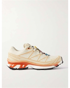 Кроссовки с сетчатой вставкой Gore-Tex XT-6 с отделкой из термопластичного полиуретана, бежевый Salomon