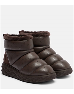 Кожаные зимние ботинки с овчиной, V Chocolate Mix Jimmy choo