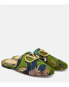 VLogo жаккардовые мюли, Jacquard Multi 2 Valentino garavani