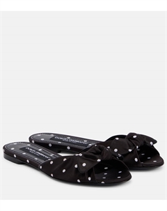 Сатиновые мюли в горошек, Pois Picc 0,5 F.Nero Dolce&gabbana