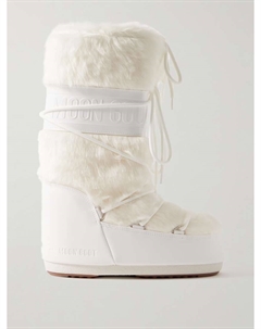 Зимние ботинки Icon из искусственного меха и искусственной кожи, белый Moon boot