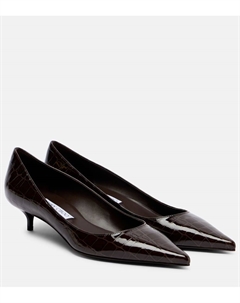 Туфли-лодочки Amelia 35 из кожи с эффектом крокодила, Sambuco Jimmy choo