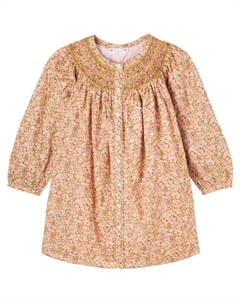 Женское платье Jadwiga из хлопка со сборкой и цветочным принтом, Fl Rose Camelia Bonpoint