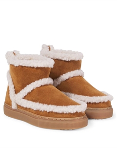 Классические замшевые ботинки по щиколотку, Brown White Inuikii kids