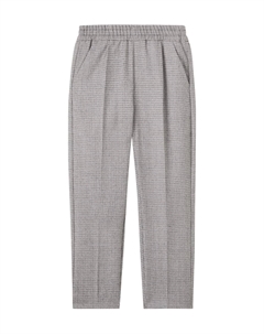 Брюки из шерстяного фланели в клетку jones, Ca Taupe Bonpoint