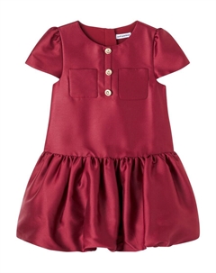 Платье из воздушного тафты, Burgundy Self-portrait kids