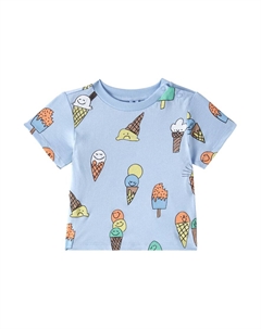 Детская футболка из хлопкового джерси с принтом, Celestino/Multicolor Stella mccartney kids