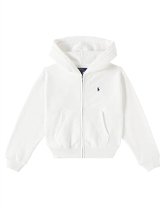 Худи из хлопкового флиса с логотипом, Paper White/C7949 Nwprt Nyv Polo ralph lauren kids