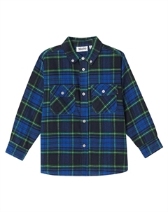 Роззи клетчатая рубашка из хлопкового фланели, Depths Check Molo