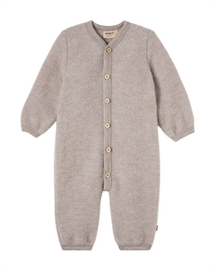 Детский комбинезон Levi из шерсти флис, Khaki Melange Wheat